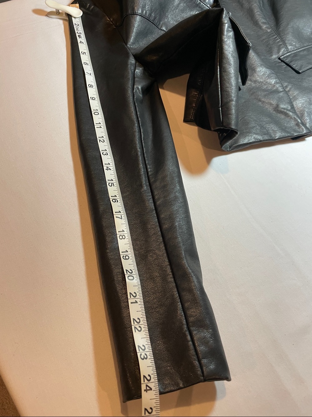 Black Rivet Black Faux Leather Blazer Jacket - Picture 8 of 10